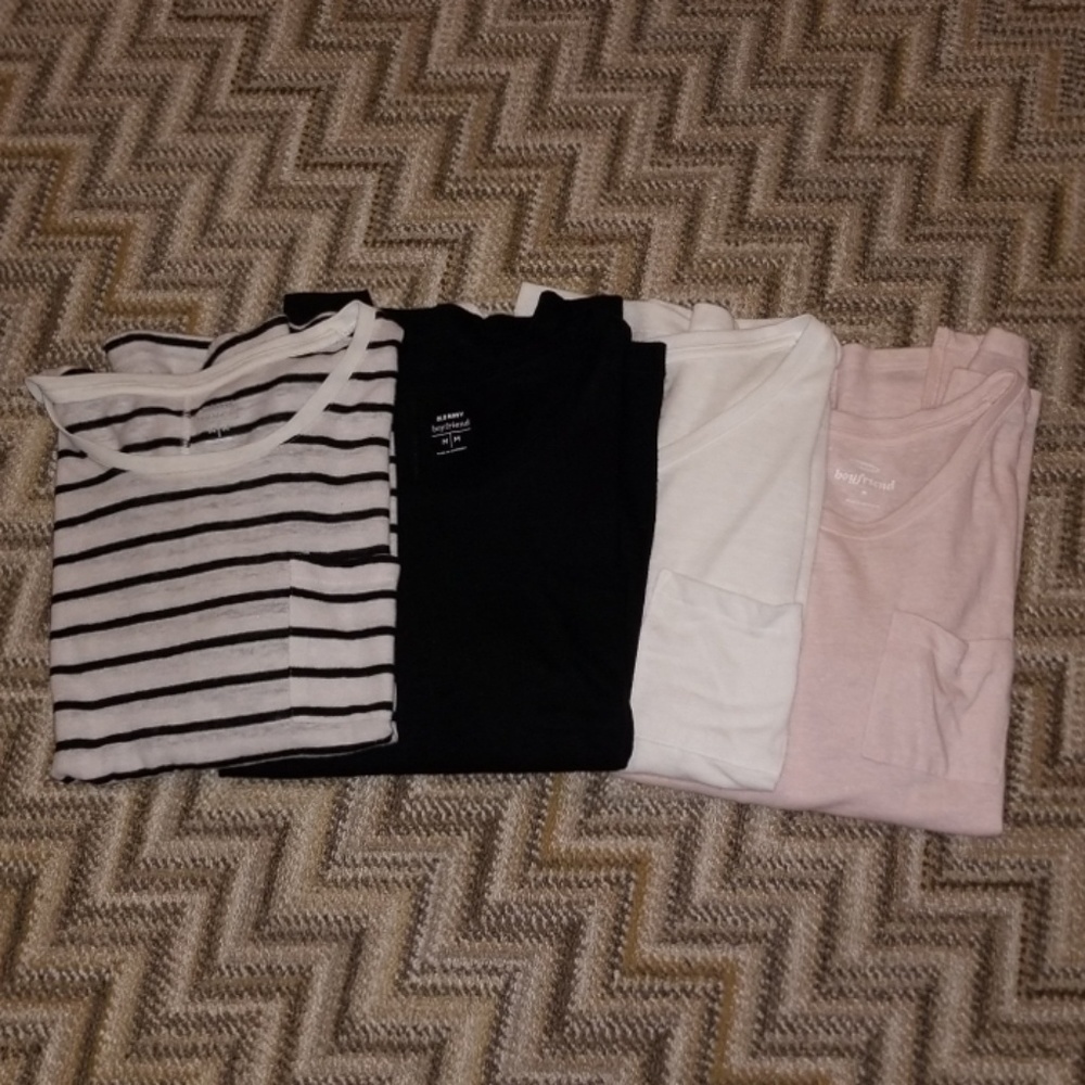 Old Navy Boyfriend Tops Bundle (4)